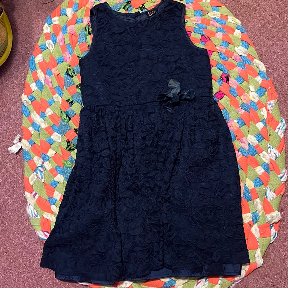 A blue pretty dress